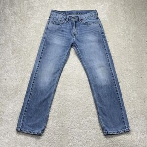 Levi's Men’s Slim Straight Jeans in Light Wash Blue